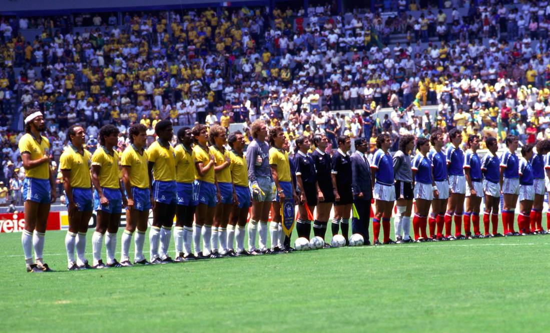 TOP 10 de recuerdos de la Copa del Mundo de todos los tiempos , Número 3 - Francia-Brasil 1986